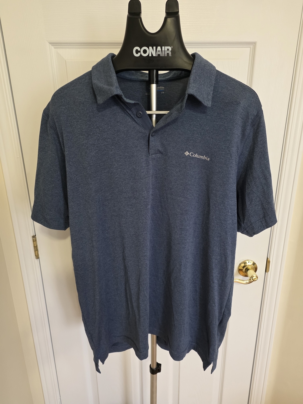 Columbia Men's Blue Heather Polo Shirt